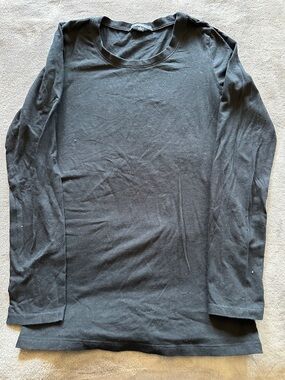 Ambiance Black Long-Sleeve Crewneck Shirt